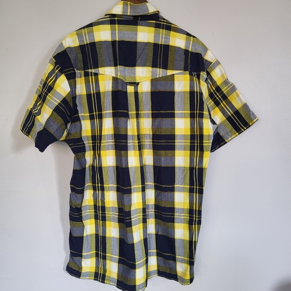 Coyote Mood Plaid Button Up Shirt Oversized Large - Picture 4 of 8
